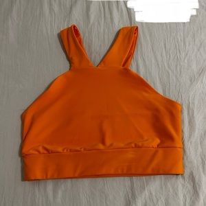 Orange workout tank